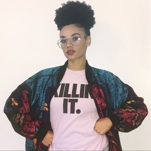 VINTAGE 90s Picasso Loose Jacket Bomber